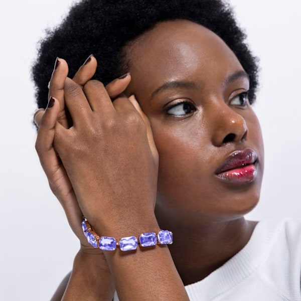 Armbånd Luxenter i violet krystal og 18 karat guld - Ankek Lila