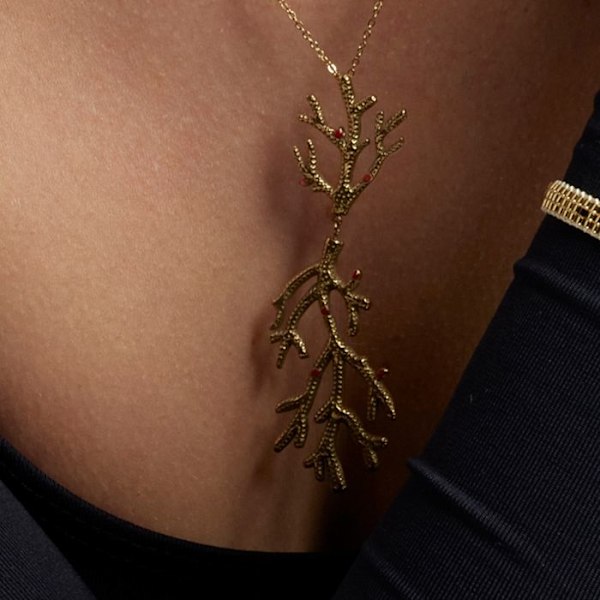 Collier - Luxenter - Ikuzol - Guld 18k - Længde 42 cm - Boho stil