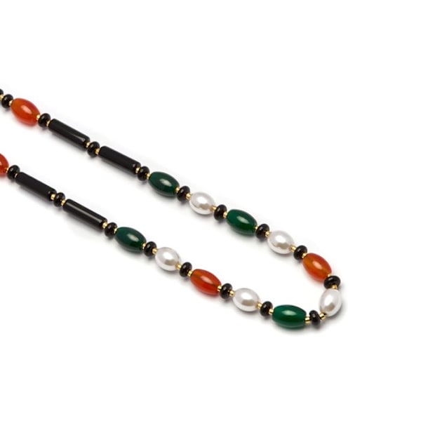 Halsband - Luxenter - Coepil - Guld 18k - Onyx - 42 cm + 3 cm förlängning