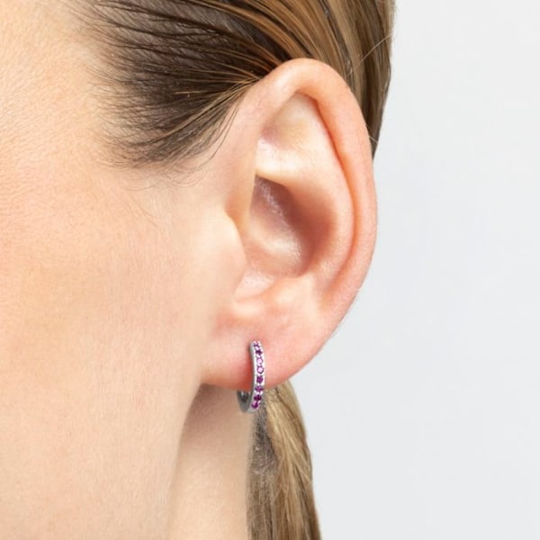 Örhängen - Luxenter - Valarys - Silver 925 - Zirkon Kubisk - Rhodiumbelagd
