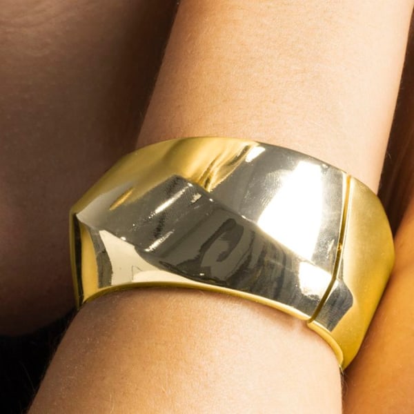 Armband - Luxenter - Chunki - 18k guldfinish - Diameter 60 mm - Metalllegering