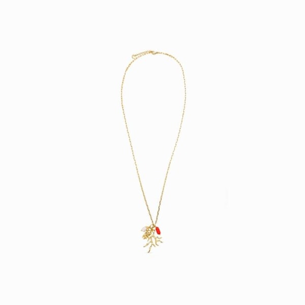 Collier - Luxenter - Sylwa - Guld 18K - Koraller - Metallegering