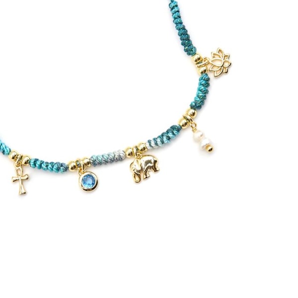 Armbånd - Luxenter - Rukful - Sølv 925 - Guld 18k - Multifarvede zirkoner Flerfärgad