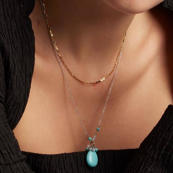Collier Luxenter med 18 karat guldfinish - Farak