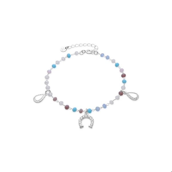 Armband - Luxenter - Neusne - Argent 925 - Rodiumpläterad - Kubisk Zirkon Aigue-Marine