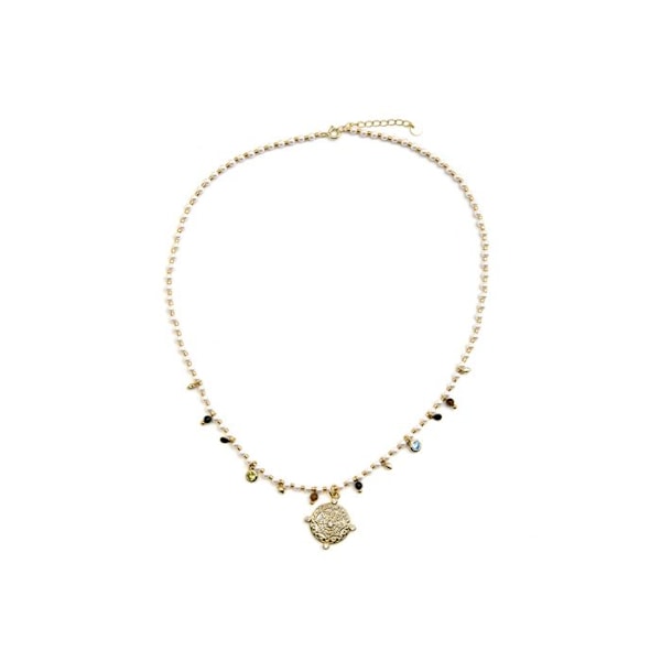 Collier - Luxenter - Thydo - Argent 925 - Guld 18k - Vita pärlor Vit