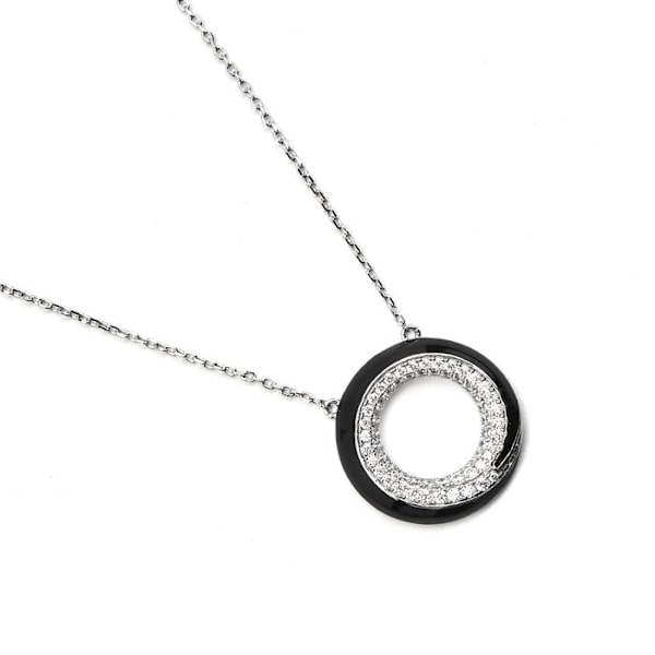 Collier Luxenter i 925 sølv og sort lakeret rhodium - Darkbe Svart