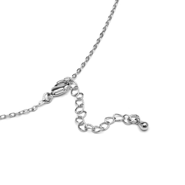 Collier Luxenter med glitrende zirkonium i sølv - Alphabet H