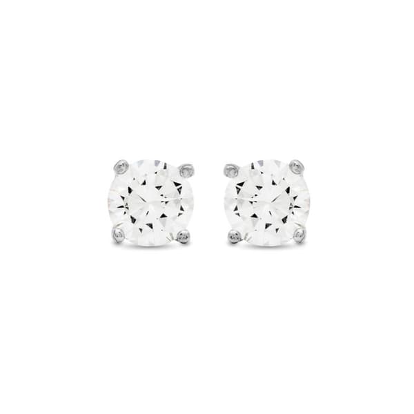 Luxenter 925 Sølv Øreringe med Glitrende Zirkonium Belagt med Rhodium - Basic Sølv