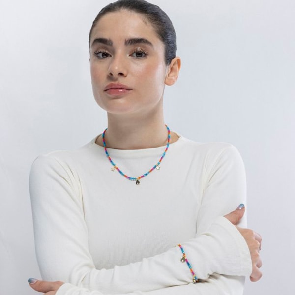 Armband - Luxenter - Sten - Argent 925 - Guld 18K - Flerfärgade kristaller Flerfärgad