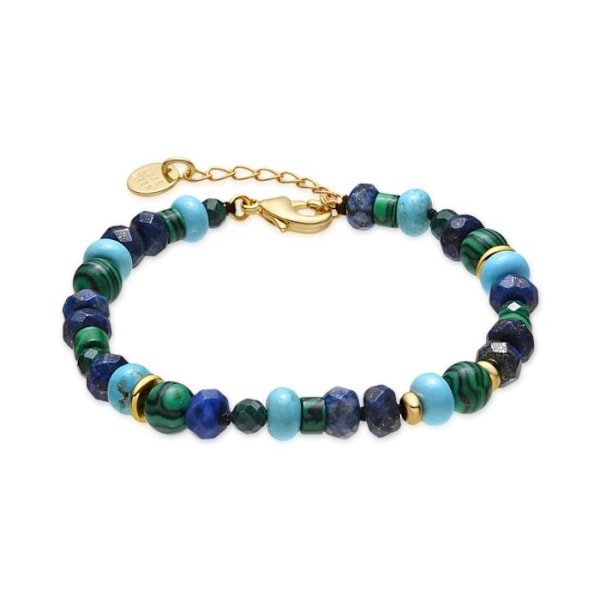 Armband - Luxenter - Arru - Naturlig Lapis Lazuli - 18k Guld - 6 mm bredd