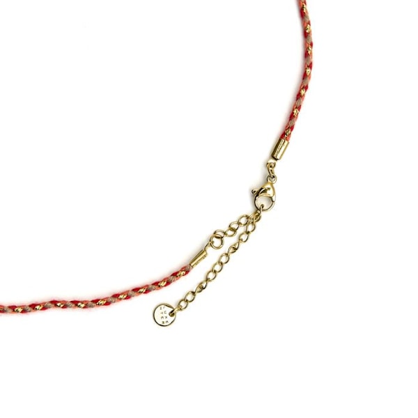 Kaulakoru - Luxenter - Liskel - Punainen kristalli - 18k kulta - 15 mm leveys Röd