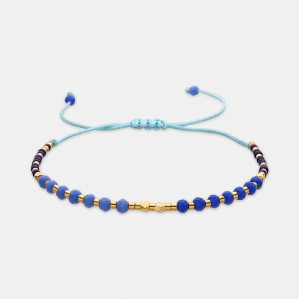 Armband - Luxenter - Anlako - Blått kristall - 18k guldfinish - Boho stil Blå