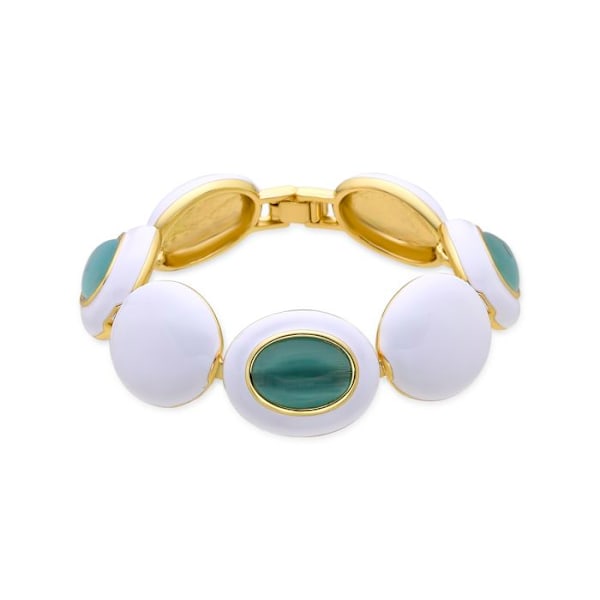 Armbånd - Luxenter - Nadic - 18 karat guld - Blå katteøje - 19,5 cm Blå