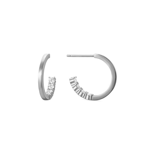 Örhängen - Luxenter - Thu - Silver 925 - Kubisk zirkon - Rodiumpläterad