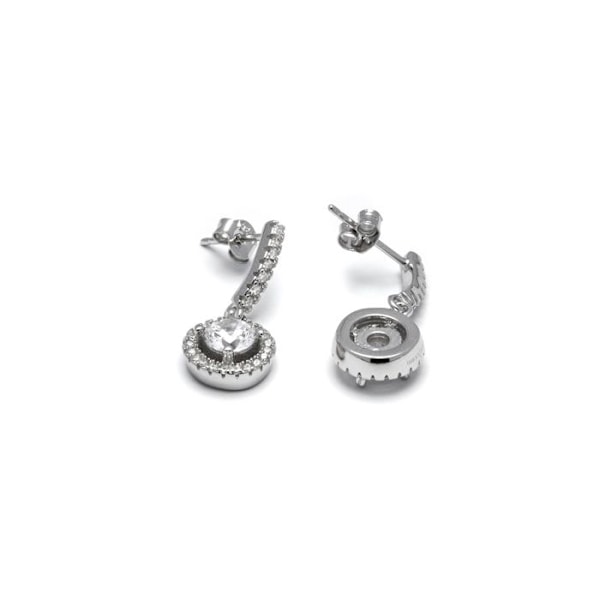 Øreringe - Luxenter - Gusu - Sterling sølv 925 - Zirkonium - Rhodiumbelagt