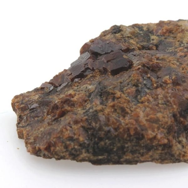 Sten-grossulær catalansk granat-Andradite. 254,6 øre. Pyrenæerne-Orientales, Frankrig