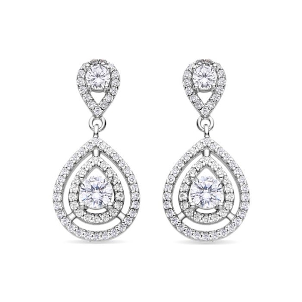 Örhängen - Luxenter - Yssyl - Silver 925 - Zirkonium - Rhodiumpläterad