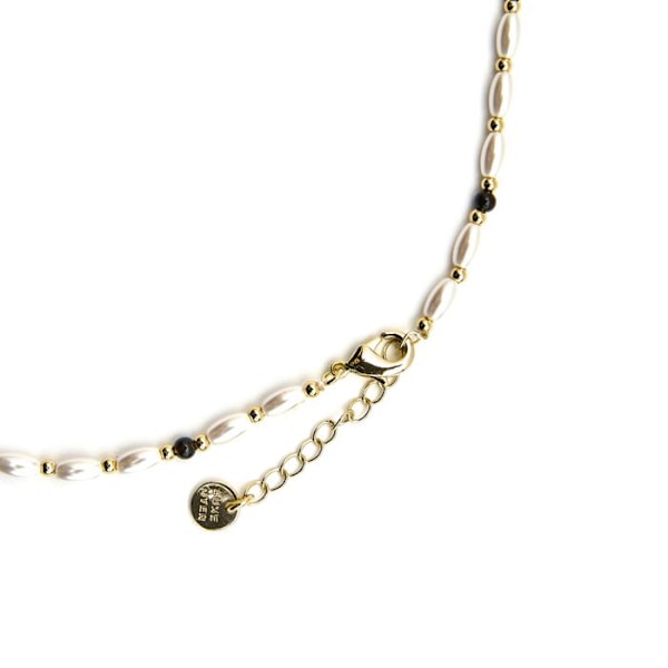 Collier - Luxenter - Zizi - Vit vit pärla - 18k guld - 42 cm + 3 cm förlängning
