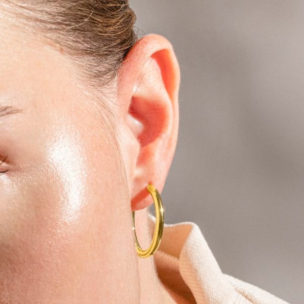 Örhängen - Luxenter - Basem - Guld 18k - Metalllegering - Creol Guld