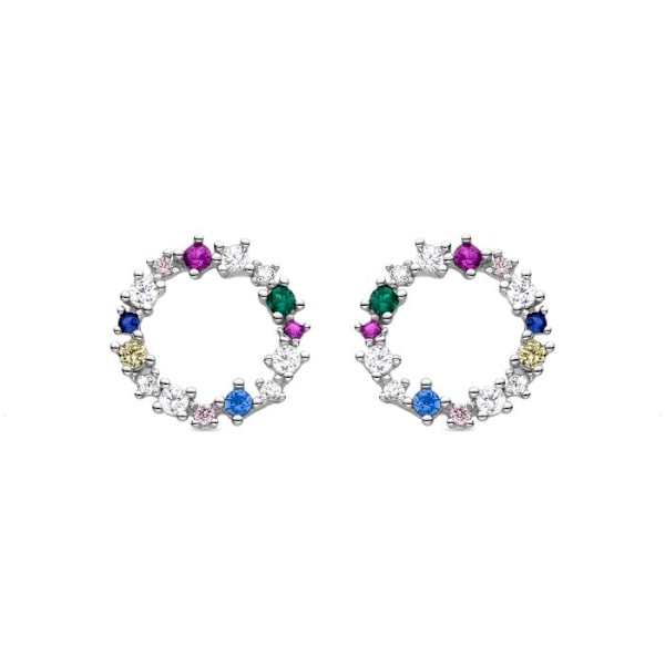 Øreringe - Luxenter - Sinnhi - Sølv 925 - Multicolor zircon - Rhodiumbelagt Flerfärgad