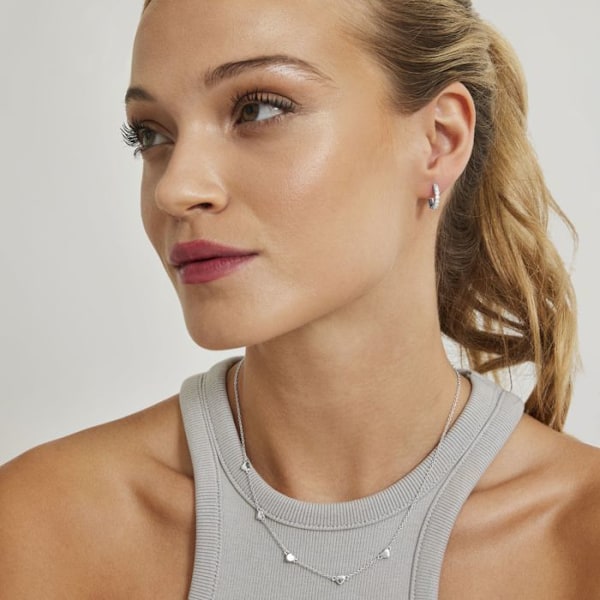 Halsband - Luxenter - Moham - Ródiumpläterad - Metalllegering - Zirkoniumoxid