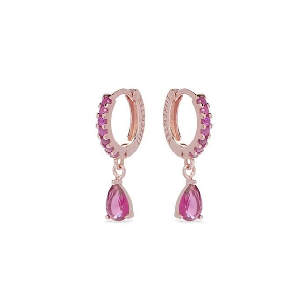 Örhängen - Intheon - 925 Silver - 18 karats roséguld - Rubinröd zirkon - Flerfärgad Flerfärgad