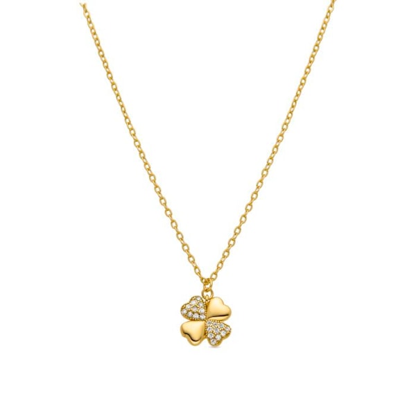 Collier - Luxenter - Lumah - Argent 925 - Guld 18k - Kubisk zirkon