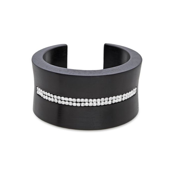 Armband - Luxenter - Kocon - Silver 925 - Svart trä - Diameter 62 mm