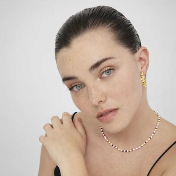 Collier - Luxenter - Amio - Gult 18K - Multifärgad kristall - 40 cm + 3 cm förlängning Flerfärgad
