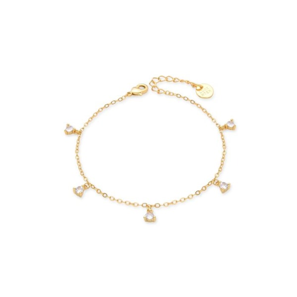 Armband - Kisain - Glittrande Zirkon - 18K Guld - Metallblandning - Kvinna gyllene
