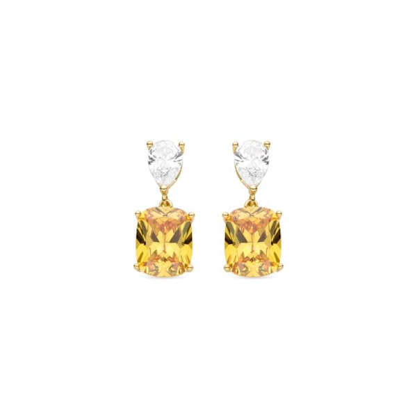 Øreringe - Luxenter - Himal - Argent 925 - Guld 18K - Padparadscha