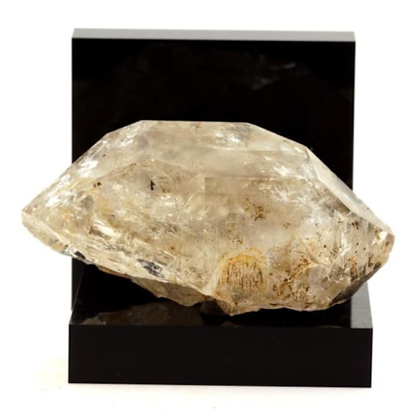 Stenar och mineraler. Kvartsfönster Bi-termined. 321,9 cent. Bas-Gha, Meuse. Sällsynt.