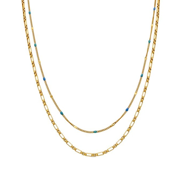 Collier Luxenter med multicolor 18k lakering - Cautar Flerfärgad