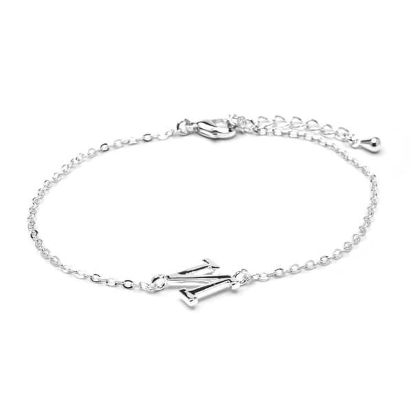 Luxenter armbånd i sølvfinish - Alphabet Silver