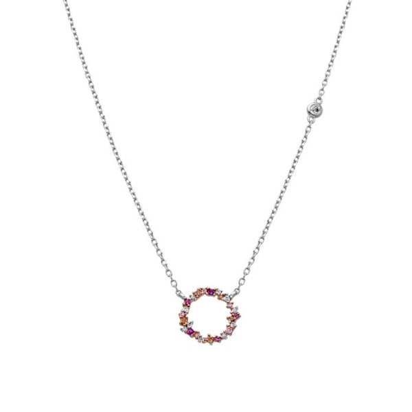 Collier Luxenter i 925 sølv og rhodineret zirkonium i multicolor - Thilak Flerfärgad
