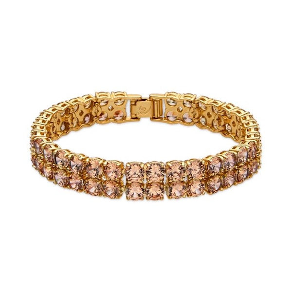 Armband - Luxenter - Oyal - Guld 18k - Champagne zirkon - 18,5 cm