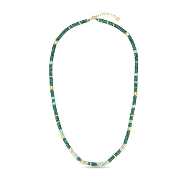 Collier - Luxenter - Ihun - Argent 925 - Malakit - Guld 18K Grön