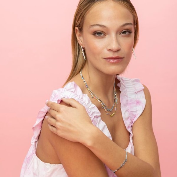 Armbånd - Luxenter - Mama - Argent 925 - Multifarvet krystal - Rhodiumbelagt Flerfärgad