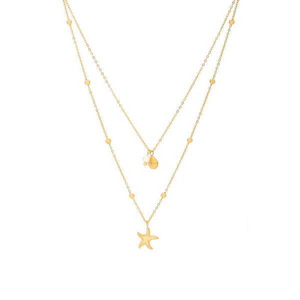 Collier - Luxenter - Stik - Guld 18k - Guldpläterad - Guldig
