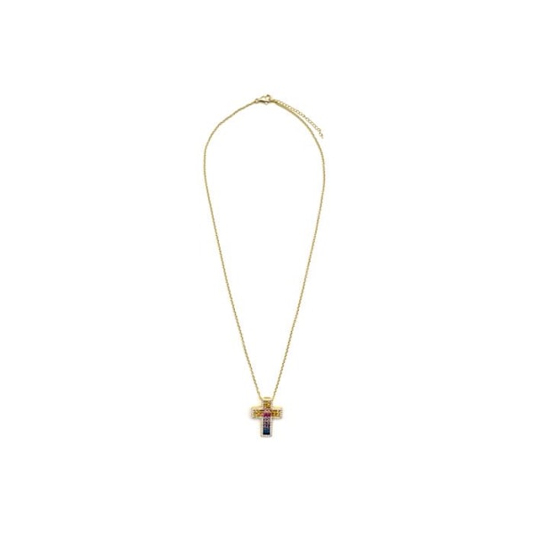 Collier - Luxenter - Bhaime - Argent 925 - Multicolore zircon - Guld 18k Flerfärgad