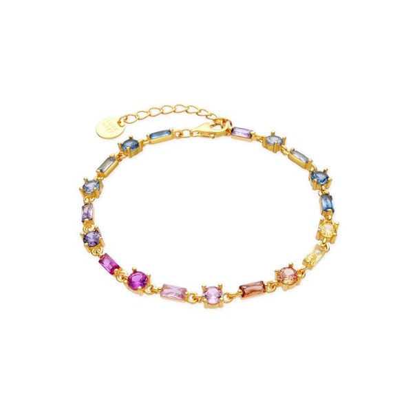 Armband - Luxenter - Morae - Silver 925 - Guld 18k - Flerfärgad zirkon Flerfärgad