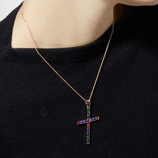 Collier - Luxenter - Serox - Guld 18 karat - Flerfärgad zirkon - 42 cm Flerfärgad