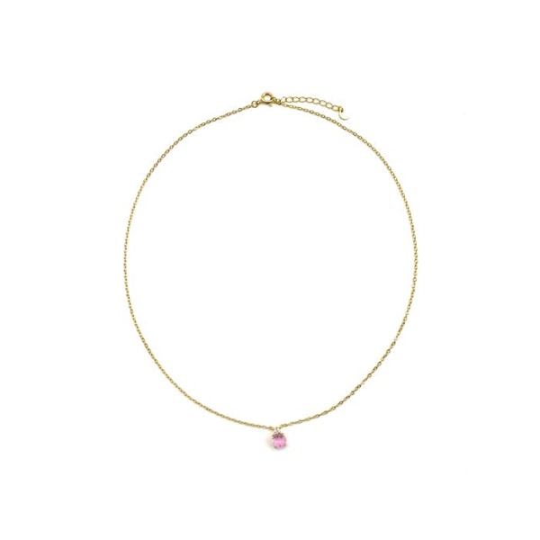 Collier - Luxenter - Akma - Silver 925 - Guld 18k - Hydrotermal kunzit kvarts