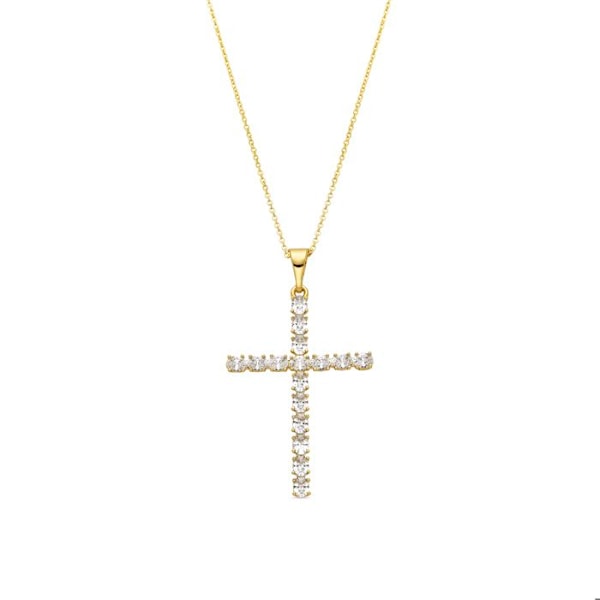 Collier - Luxenter - Buteo - Guld 18k - Glitrende zirkonium - 42 cm