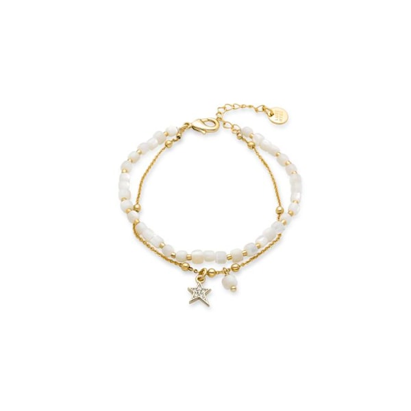 Armband - Luxenter - Uona - Vit pärla - 18K guld - 16 cm + 3,5 cm förlängning