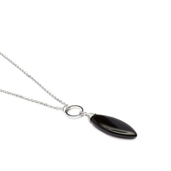 Collier - Ayom - Rhodiumlegering - Onyx - One size - Svart Svart