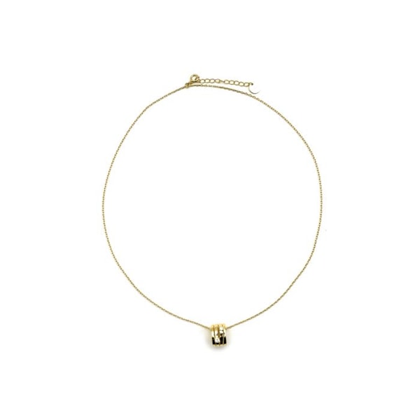 Collier - Luxenter - Duvid - Argent 925 - Guld 18k - Zirkon Kubisk