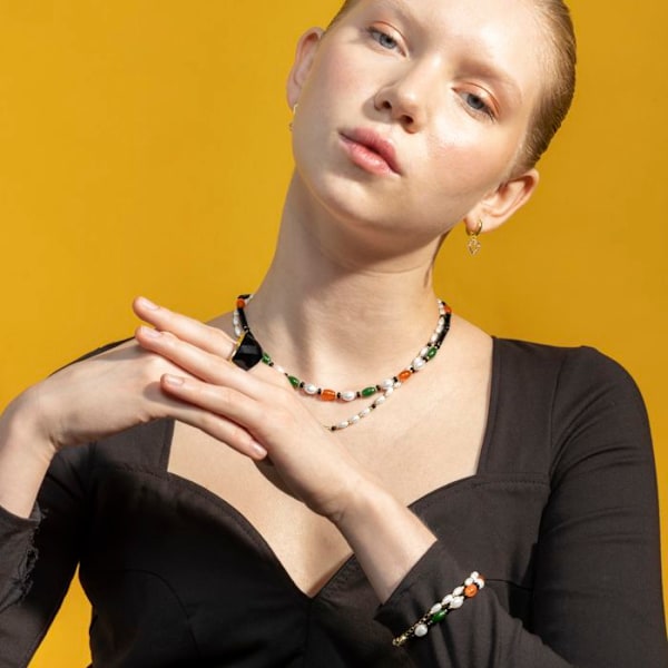 Armband - Luxenter - Coepil - Onyx - 18k guld - 6,5 mm bredd Svart