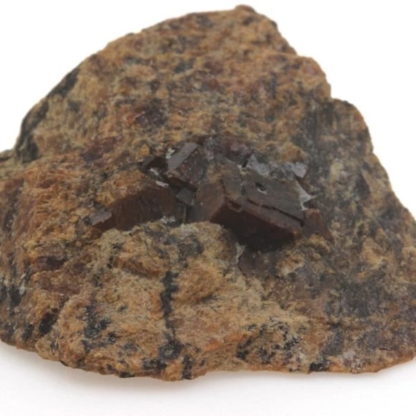 Sten-Grossular Catalansk Granat-Andradite. 196,7 øre. Pyrenæerne-Orientales, Frankrig